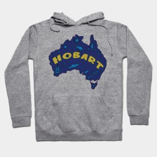 AUSTRALIA MAP AUSSIE HOBART Hoodie